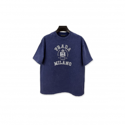PRADA PRINTED JERSEY T-SHIRT